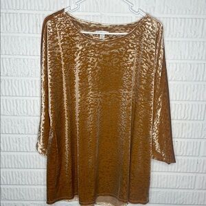 Cato Animal Velvet Top